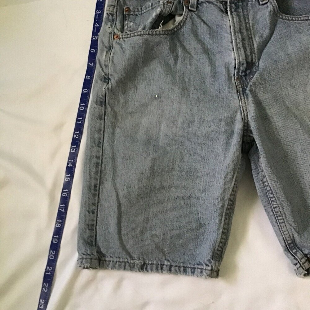Levis 505 Regular Fit Denim Cutoff Shorts W32 L Regular Fit Summer - Picture 7 of 12